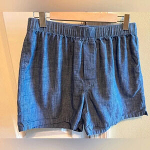 Lands’ End Pull On Lightweight Denim Shorts Sz M 32-34